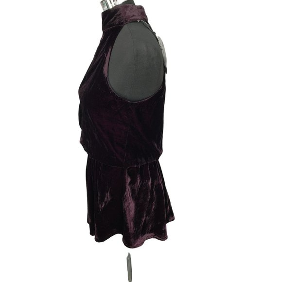 Line & Dot Women’s Wine Velvet Mini Dress‎ Size Small - Picture 5 of 6